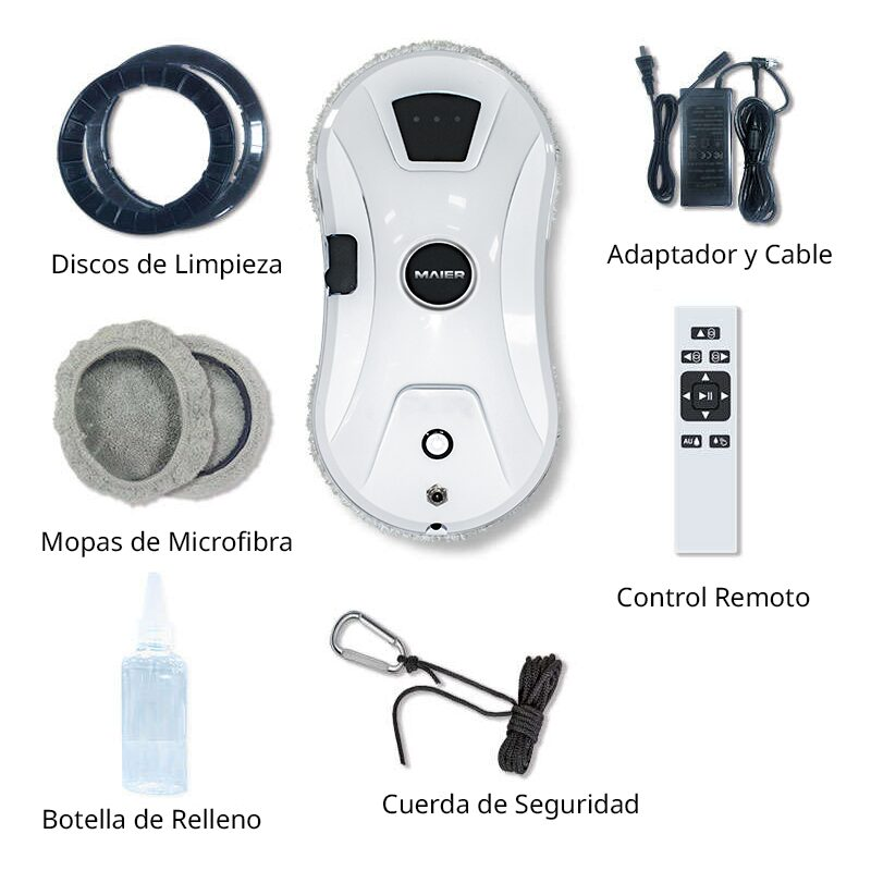 Robot limpia ventanas doble pad GX1