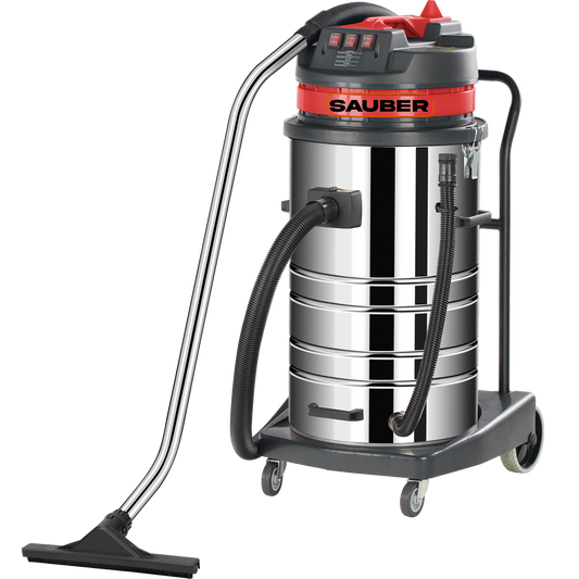 Aspiradora industrial 3 motores 80 litros Sauvac 3000B