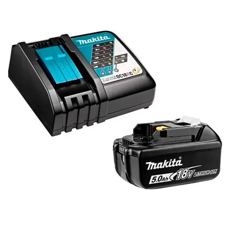 Kit Batería 18V 5.0Ah + Cargador Rápido Makita 191B51-7 - equipo Sauber
