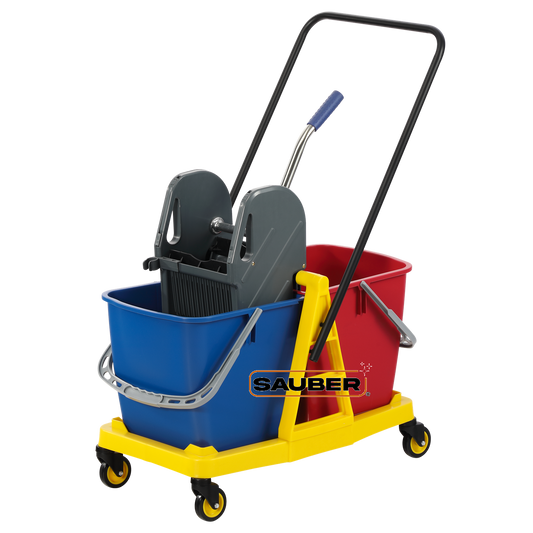 Carro Estrujador doble 60 Litros - Sauber