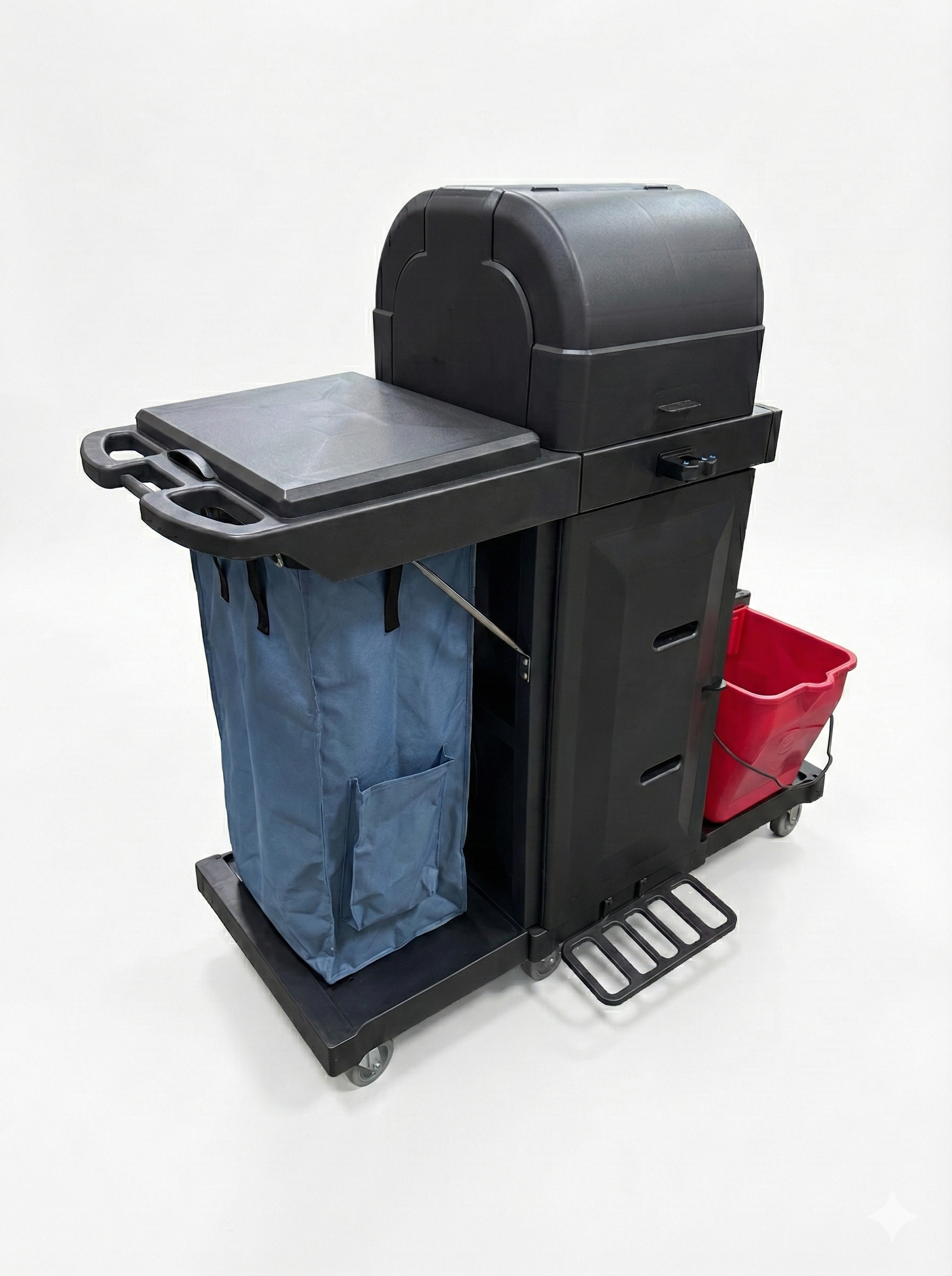 Carro porta utiles premium 2 con carro estrujador doble - equipo Sauber