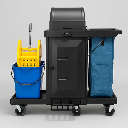 Carro porta utiles premium 2 con carro estrujador doble - Sauber