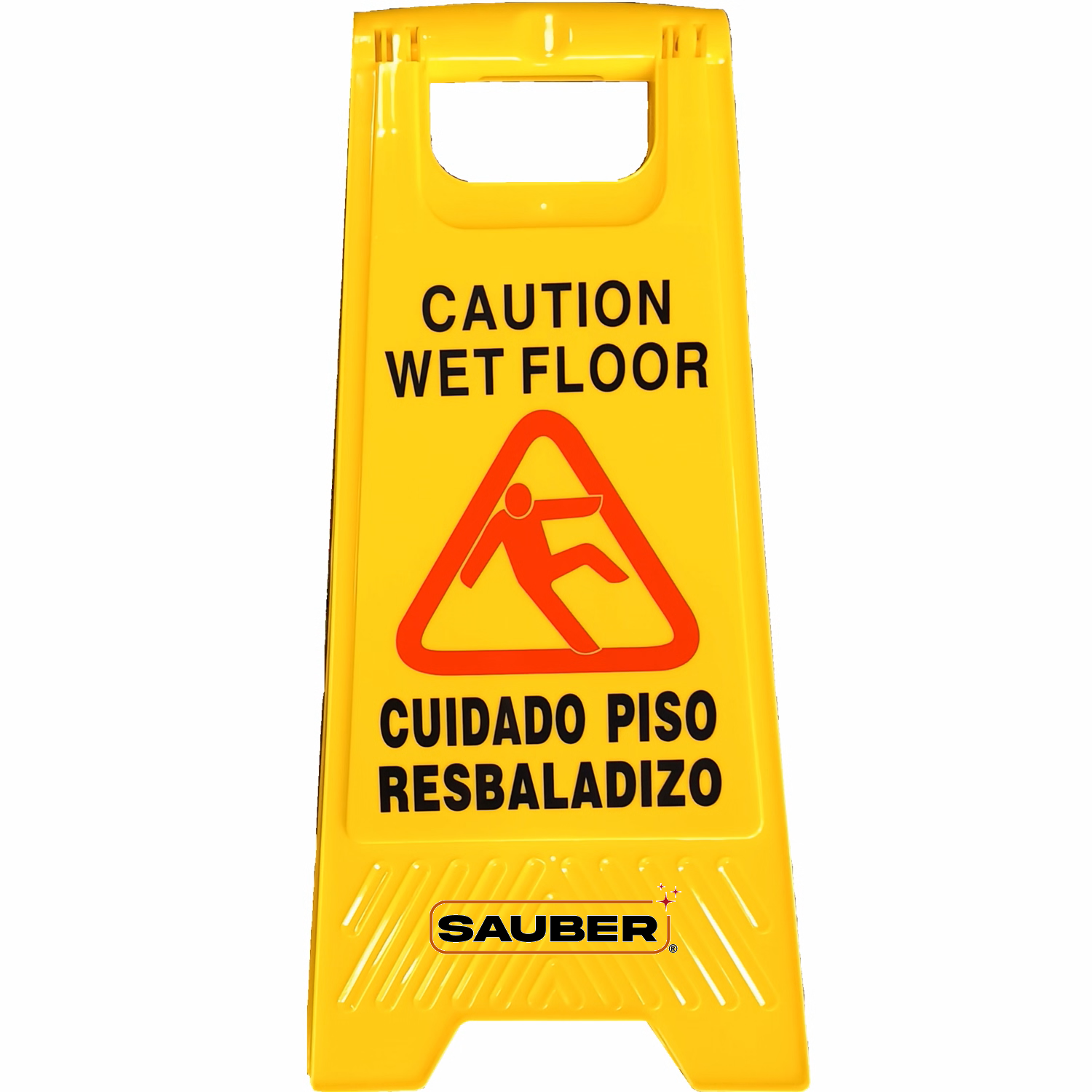 Señaletica piso húmedo español/inglés - Sauber